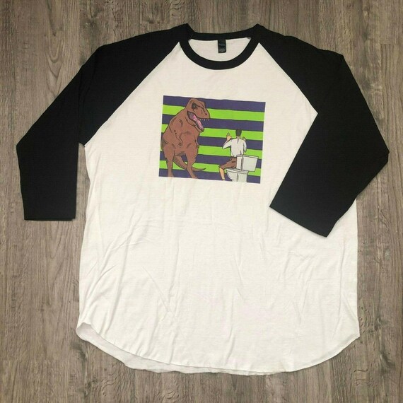 jurassic park baseball tee