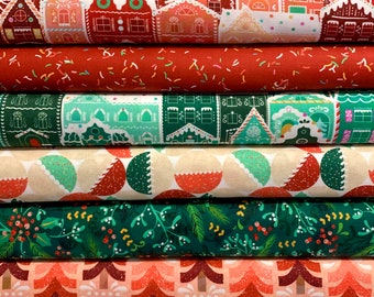 Tinsel Town 8PCS Fat Quarter Bundle - Cotton Fabric