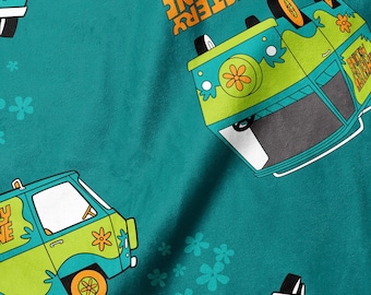 Mystery Machine - Minky - 1/2 Meter