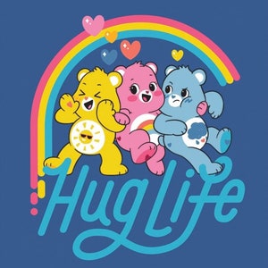 Care Bears Hug Life Panel - Cotton Fabric