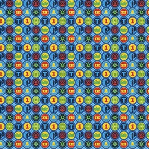 Thomas and Friends Icons Multi Fabric - 1/2 Meter - Cotton Fabric