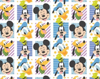 Mickey Mouse Play All Day 85271019 01 Fabric - 1/2 Meter - Cotton Fabric