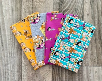 The Flintstones 4 PCS Fat Quarter Bundle - Cotton Fabric