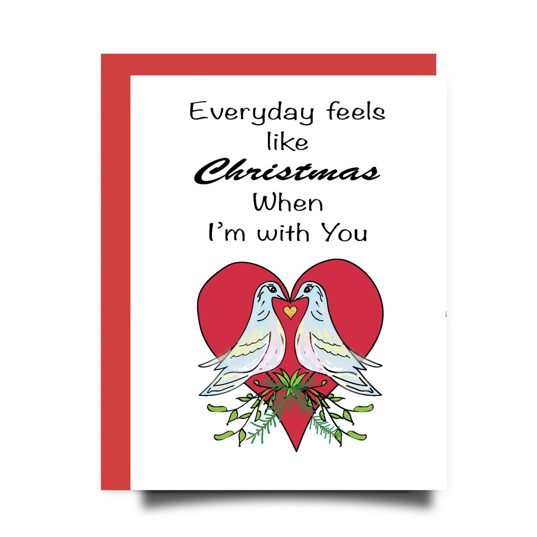 Christmas Love Card Merry Christmas My Love Gingerbread Card ...