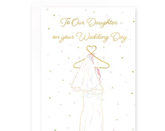 To Our Daughter On Your Wedding Day To My Daughter Wedding Card Wedding Day Card For Daughter Wedding Day Gift For Wedding Day