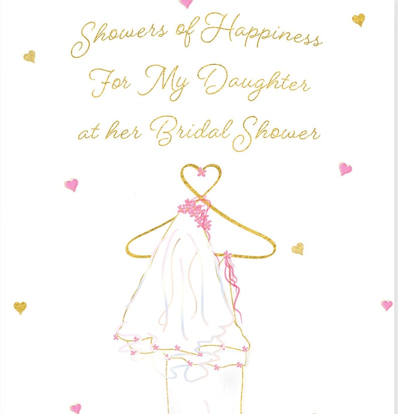 Bridal Shower Card for Daughter Bridal Shower Card Bride Gift Etsy
