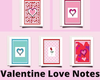Mini Valentine Cards Love Notes Small Valentine Cards Heart Cards Enclosure Cards Valentine Love Notes Gift Enclosure Card For Him For Her