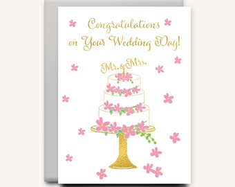 Wedding Card Wedding Day Cards Wedding Card for Couple Wedding Gift Wedding Cake Card Wedding Gifts Personalized Wedding for Couple