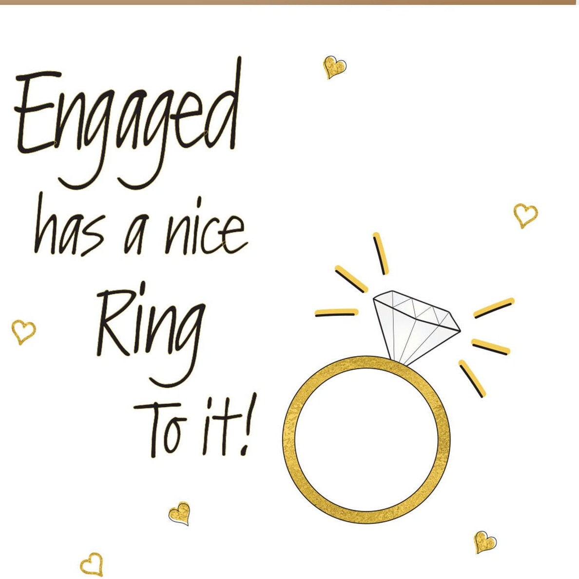 Engagement Card Nice Ring to it Engagement Ring Card Cute Etsy
