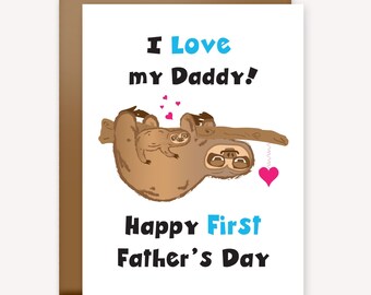 Sloth Fathers Day - Etsy