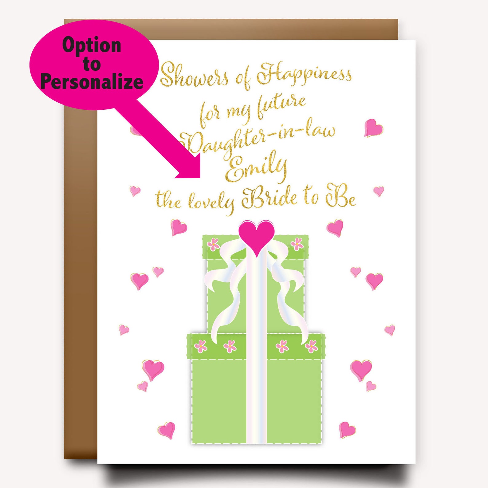 Bridal Shower Card Bridal Shower Gift Bride Gift Bridal Shower Present