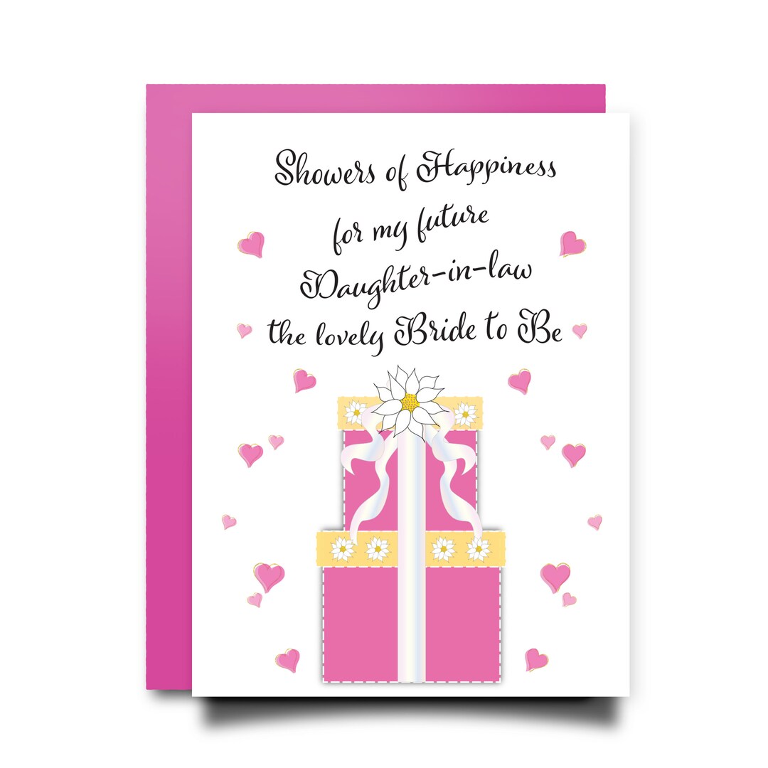 Bridal Shower Card Bridal Shower Gift Bride Gift Bridal Shower Etsy