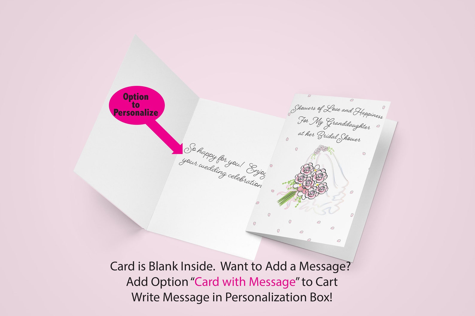 Bridal Shower Card for Granddaughter Bride Gift Wedding Shower Etsy