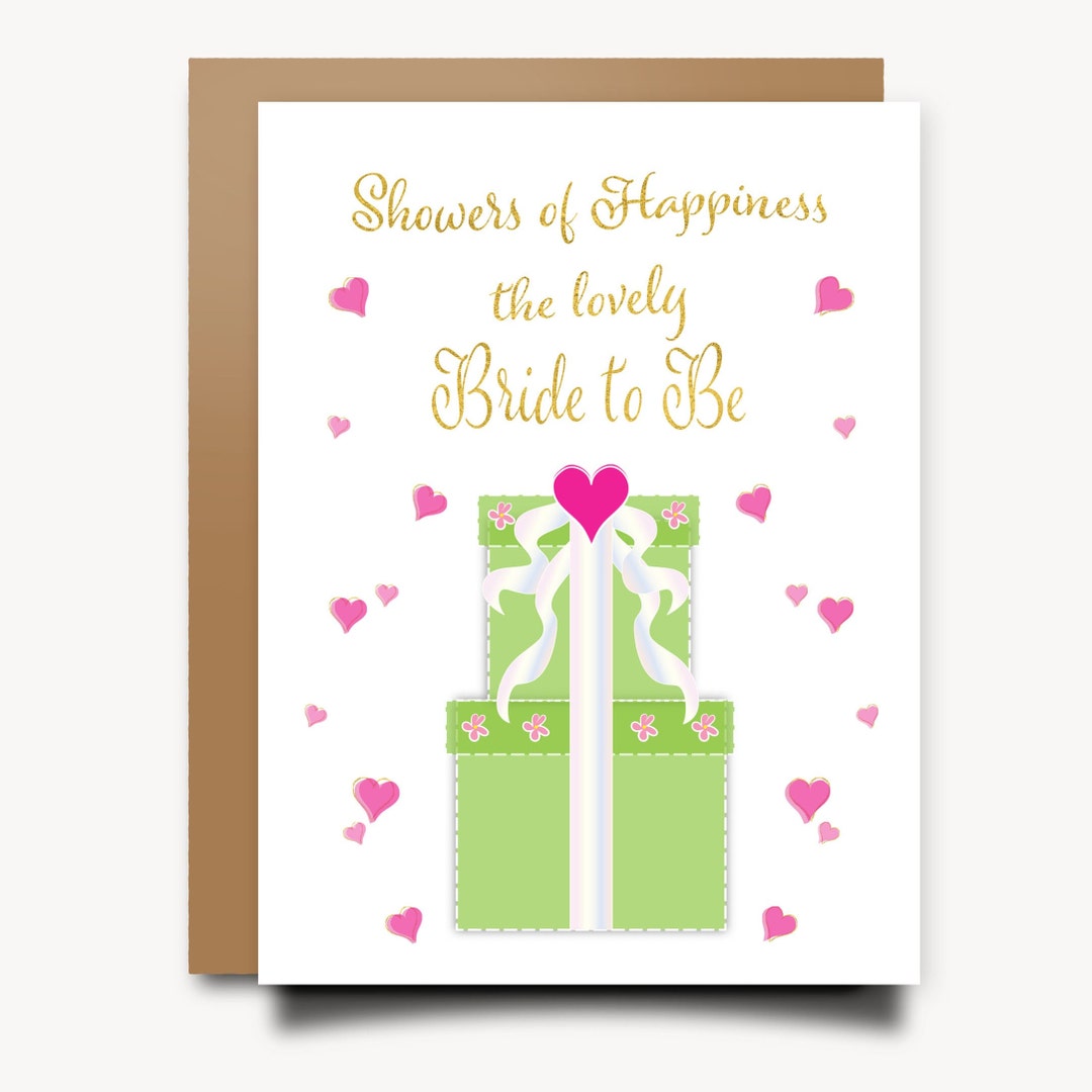 Bridal Shower Card Bridal Shower Gift Bride Gift Bridal Shower Present