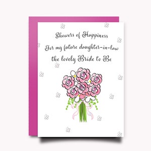 Bridal Shower Card Bridal Shower Gift Bride Gift Bridal Shower Present Wedding Shower Card Bride to Be Bridal Shower Wishes Gift for Bride