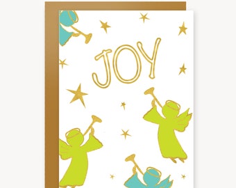 Religious Christmas Cards Christian Christmas Cards Angel Christmas Card Christian Holiday Box Set Personalized Card Christmas Joy Card