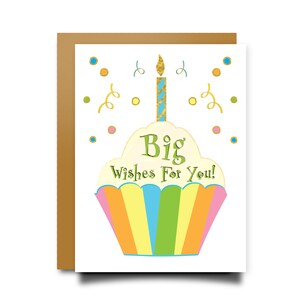 Personalized Birthday Card Cupcake Birthday Card Happy Birthday Card Birthday for Friend Card for Her Card for Daughter Granddaughter