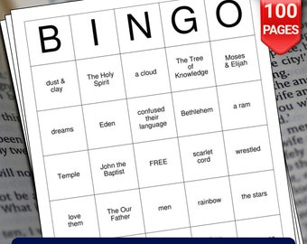 Bible Bingo Cards - 100 Pages to Download and Print