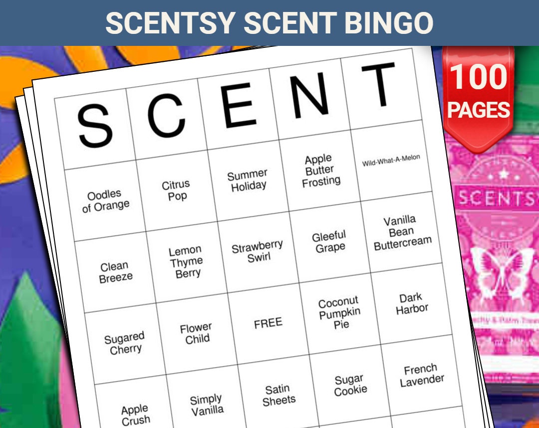 Scentsy Scent Bingo Cards 100 Pages to Download and Print - Etsy