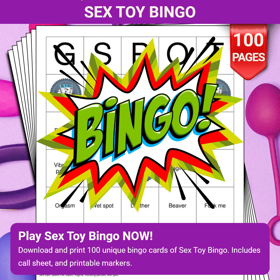 Sex Toy Bingo Cards - 100 Pages to Download and Print - Etsy Sex Toy Bingo Cards - 100 Pages to Download and Print - Etsy