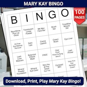 Mary Kay Bingokaarten - 100 pagina's om te downloaden en af te drukken