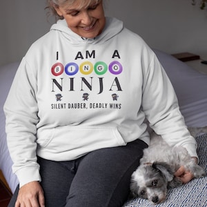 Bingo Ninja Unisex Hoodie: Silent Dauber, Deadly Wins