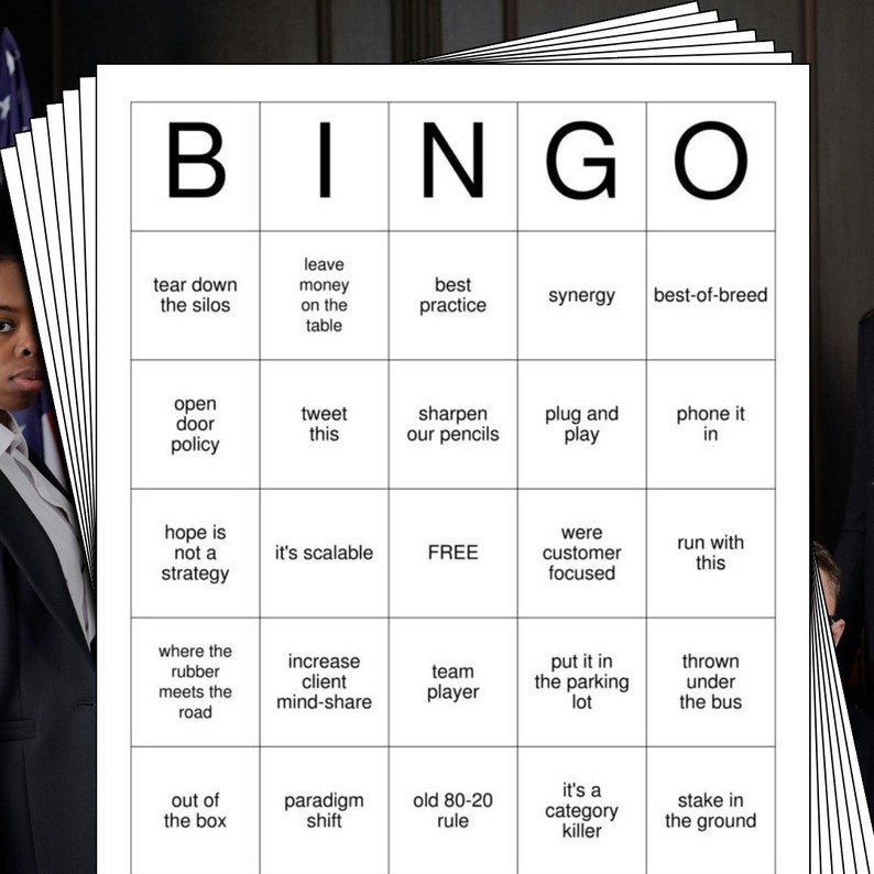 Business Buzzword Bingo Cards 100 Pages to Download and Print - Etsy