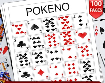 Pokeno Bingo Cards - 100 Pages to Download and Print