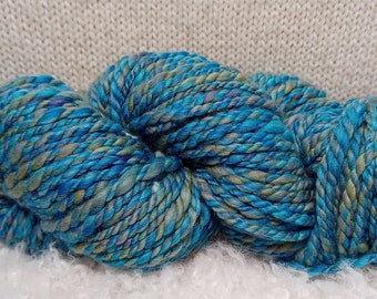 Fine Merino Wool, Hand Spun Yarn, knitting, crochet, weaving, crafts. Soft handspun yarn from Malabrigo Nube, 5.8 oz, 104 yds, 165 grams