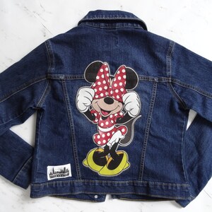 Little Girls Minnie Mouse Jean Jacket - Size Kids 14