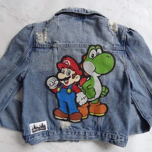 Mario & Yoshi Jean Jacket - Size Women&#39;s Medium