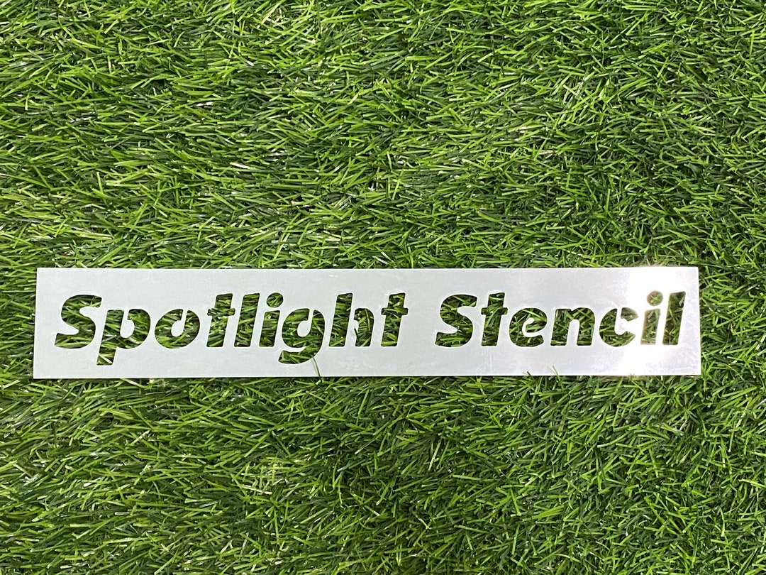 Custom Stencil - Spotlight Font - Reusable Mylar - 7 Mil or 10 Mil - Etsy