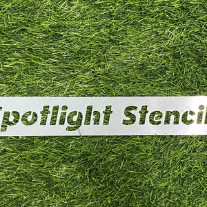 Custom Stencil Spotlight font Reusable Mylar 7 mil or 10 mil image 1