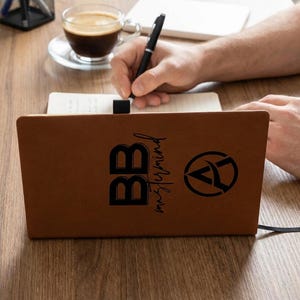 Bulk Notebook - Company Logo Laser Engraved - 4 Colors to Choose From