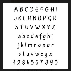 Custom Stencil - Adetar font - Reusable Mylar - 10 mil image 3