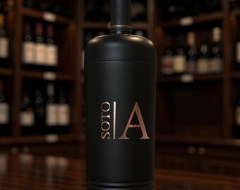 Laser Engraved Stainless Steel Wine Chiller - Personalized Gift