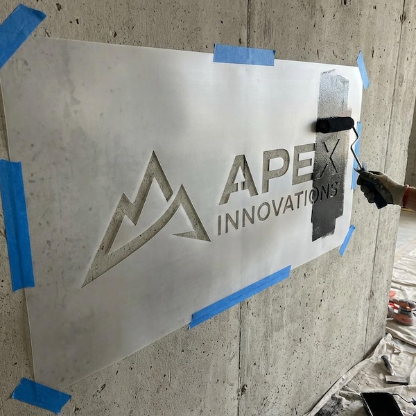 Custom Stencil - Your Logo. Reusable Mylar 10mil