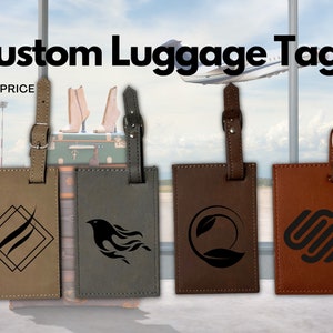Personalized Bulk Luggage Tab- Corporate Logo - 4 Colors to Choose From