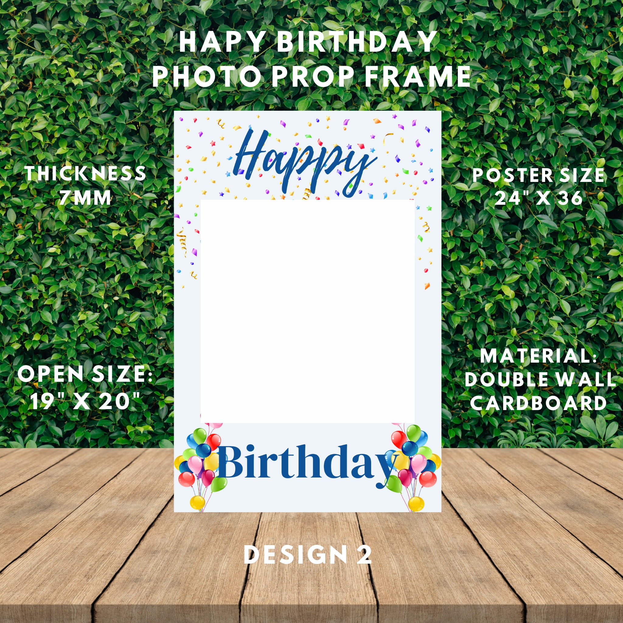 Happy Birthday Photo Prop - Poster Size 24