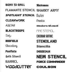Custom Stencil Choose Your Favorite Font. Reusable Mylar 7 Mil or 10 ...