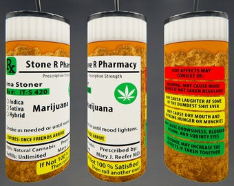 Medication Bottle &quot;420&quot; 20oz Tumbler Digital Design
