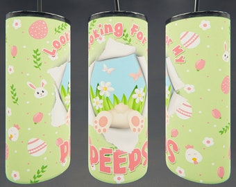 Looking For My Peeps (Pink) 20oz Tumbler Digital Design