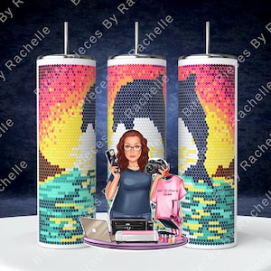 Dolphin Breeze Digital Rhinestone Pattern