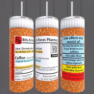 Recept Koffie 20oz Tumbler Digitaal Ontwerp
