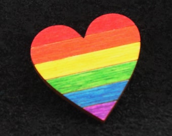 Pride Pin Button Heart