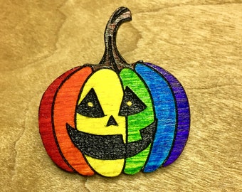 Pride Halloween Pin Button