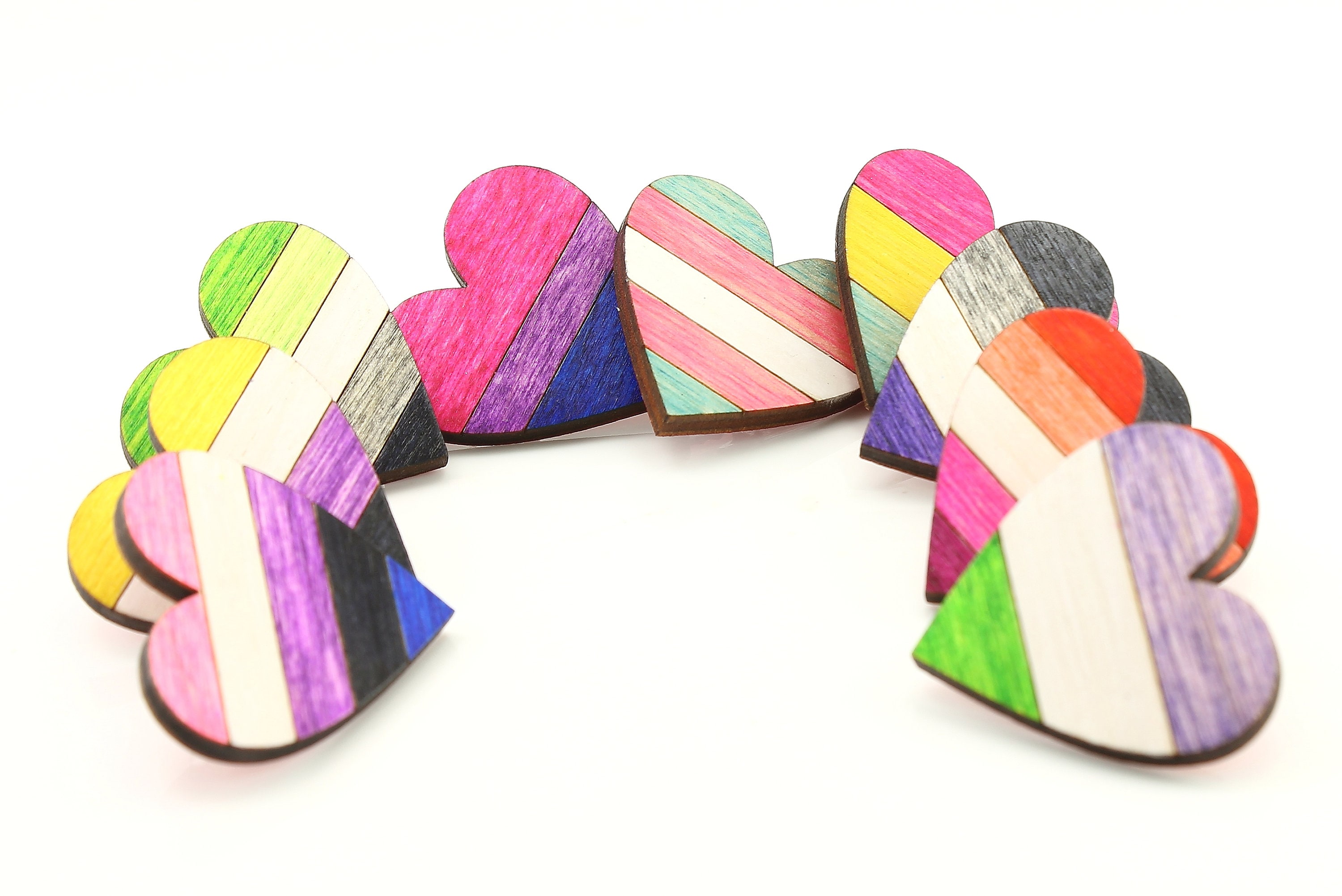 Bisexual Pin Button Heart Bi Pride - Etsy