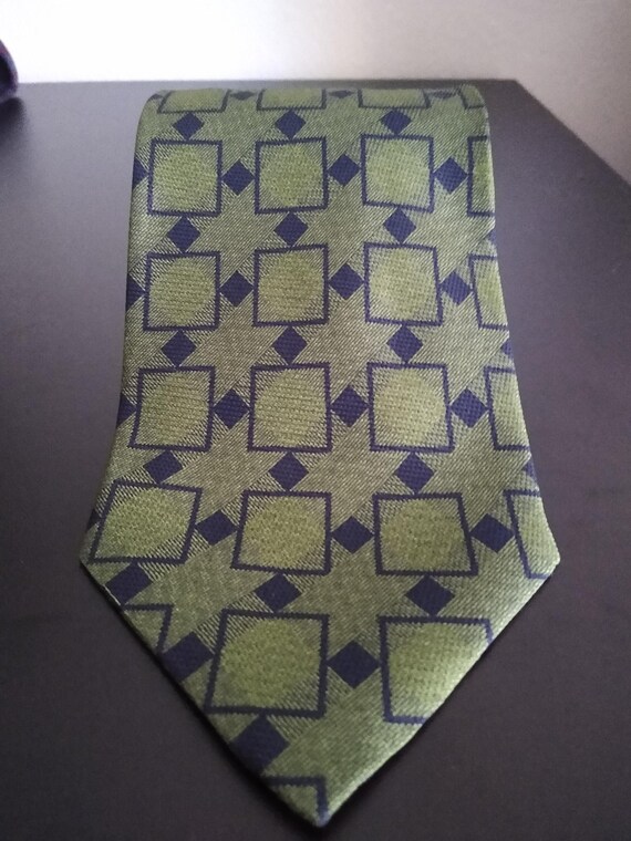 Vintage Giorgio Armani Cravatte Tie green and Blue 58 - Etsy