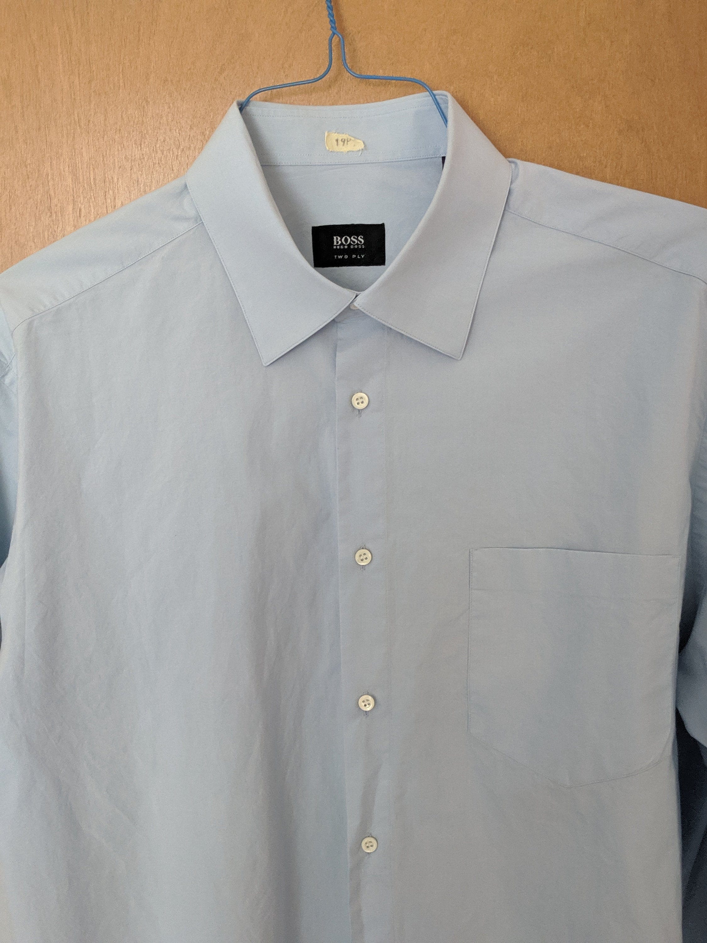 Hugo Boss Dress Shirt S 17 1/2 44 Blue - Etsy