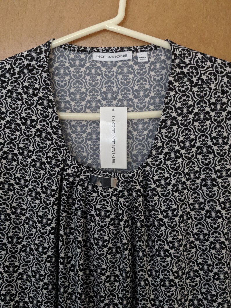 Notations Women/'s Blouse S Large